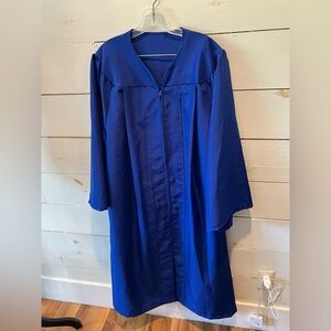 Royal Blue Graduation Gown, see photos, GUC, high school college graduation